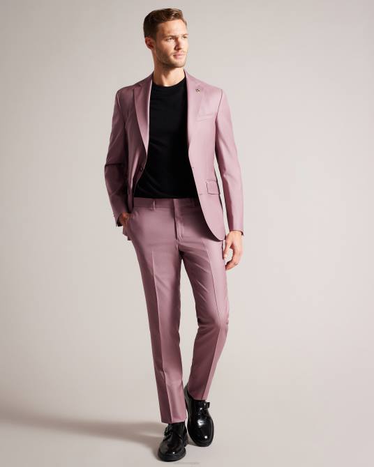 Ted Baker hombres 2ZFP1440 ropa Chaqueta de traje ignacej de pura lana. rosa