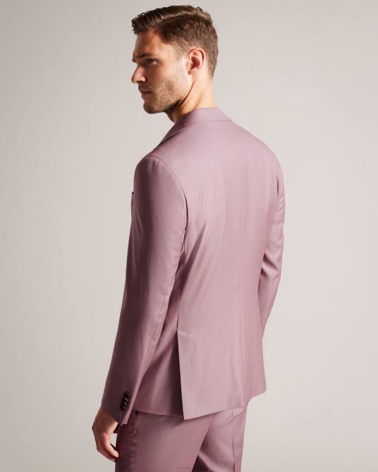 Ted Baker hombres 2ZFP1440 ropa Chaqueta de traje ignacej de pura lana. rosa