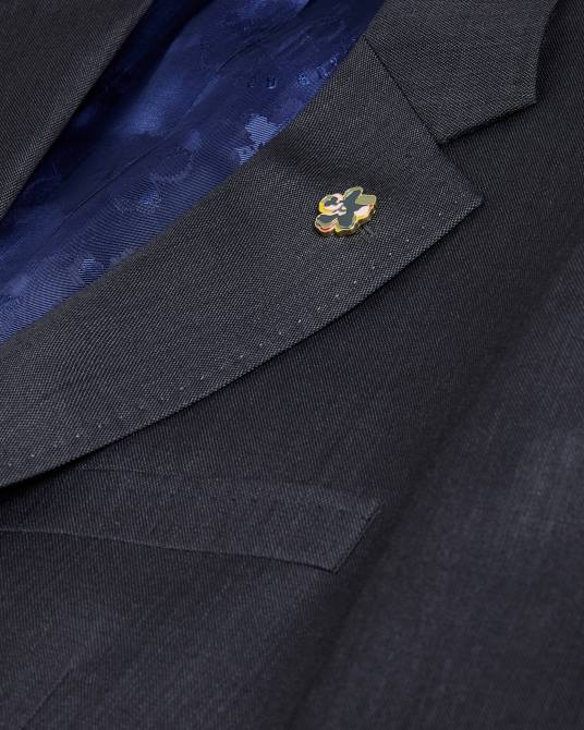 Ted Baker hombres 2ZFP1447 ropa chaqueta de traje de corte slim jvjktbl gris