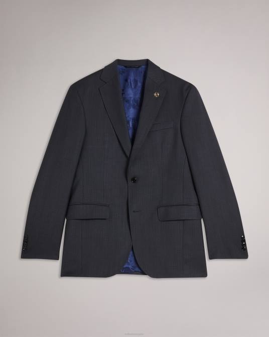 Ted Baker hombres 2ZFP1447 ropa chaqueta de traje de corte slim jvjktbl gris