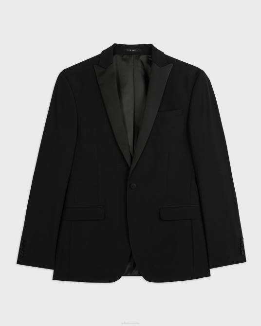 Ted Baker hombres 2ZFP1459 ropa chaqueta de traje de esmoquin de corte slim ambjs negro
