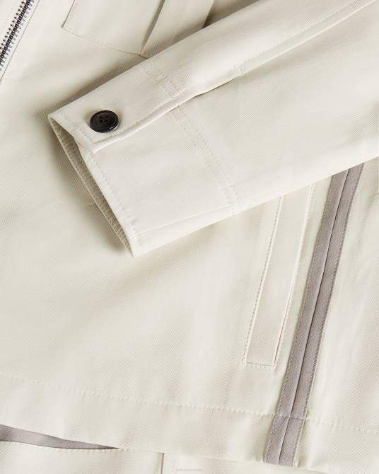 Ted Baker hombres 2ZFP1527 ropa chaqueta corta bodley de doble cara crudo