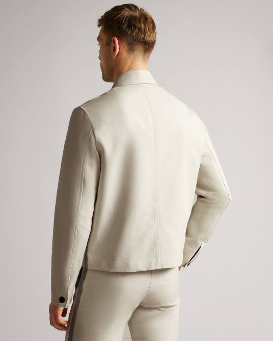 Ted Baker hombres 2ZFP1527 ropa chaqueta corta bodley de doble cara crudo