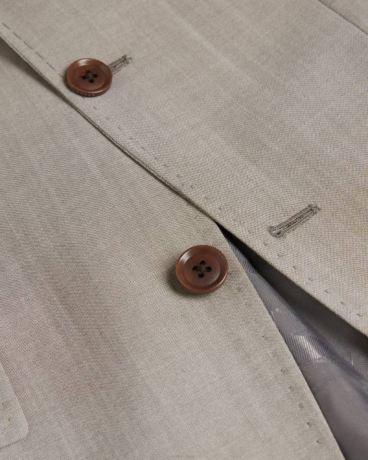 Ted Baker hombres 2ZFP1569 ropa Chaqueta de traje alconaj de pura lana de piel de tiburón natural