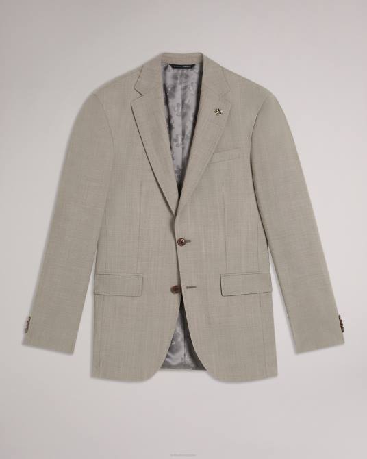 Ted Baker hombres 2ZFP1569 ropa Chaqueta de traje alconaj de pura lana de piel de tiburón natural