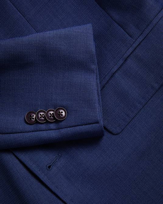 Ted Baker hombres 2ZFP1607 ropa chaqueta de traje de lana azul marino upsalaj Armada