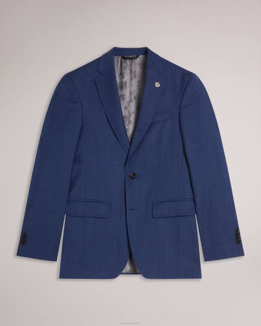 Ted Baker hombres 2ZFP1607 ropa chaqueta de traje de lana azul marino upsalaj Armada