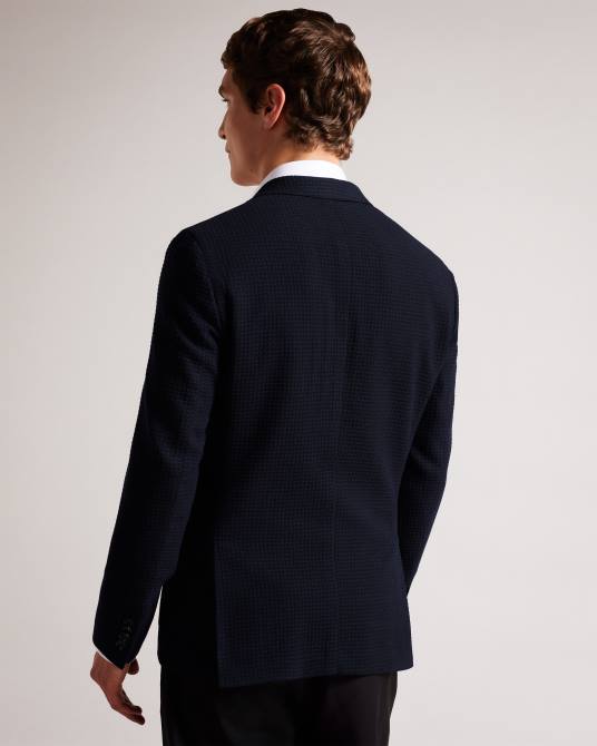 Ted Baker hombres 2ZFP1613 ropa chaqueta texturizada sin forro jvtunj Armada