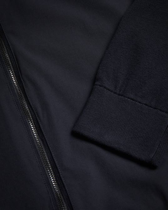 Ted Baker hombres 2ZFP1625 ropa chaqueta béisbol con doble cremallera en color polnat negro