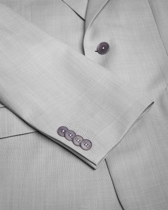 Ted Baker hombres 2ZFP1368 ropa blazer byronj de lana virgen gris claro