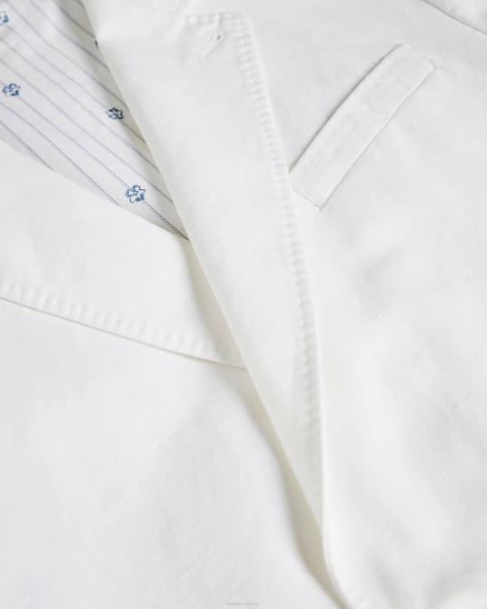 Ted Baker hombres 2ZFP1398 ropa blazer ithon otomano con doble botonadura blanco