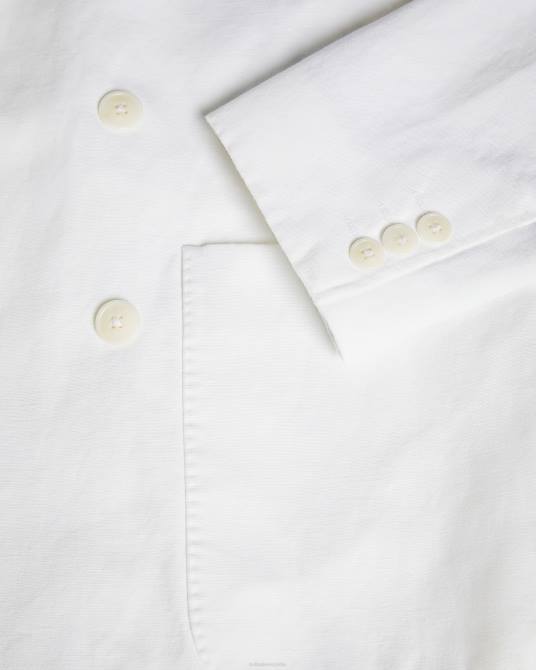 Ted Baker hombres 2ZFP1398 ropa blazer ithon otomano con doble botonadura blanco