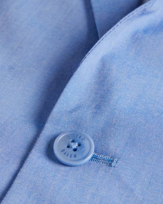 Ted Baker hombres 2ZFP1455 ropa blazer paco shot de algodón azul