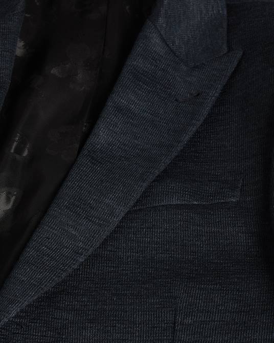 Ted Baker hombres 2ZFP1548 ropa blazer keanuj de corte slim de punto negro