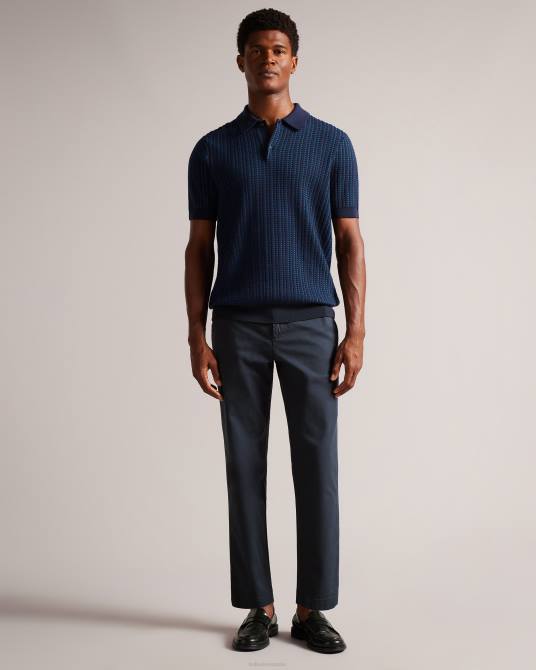 Ted Baker hombres 2ZFP1331 ropa pantalones chinos informales relajados genbee Armada