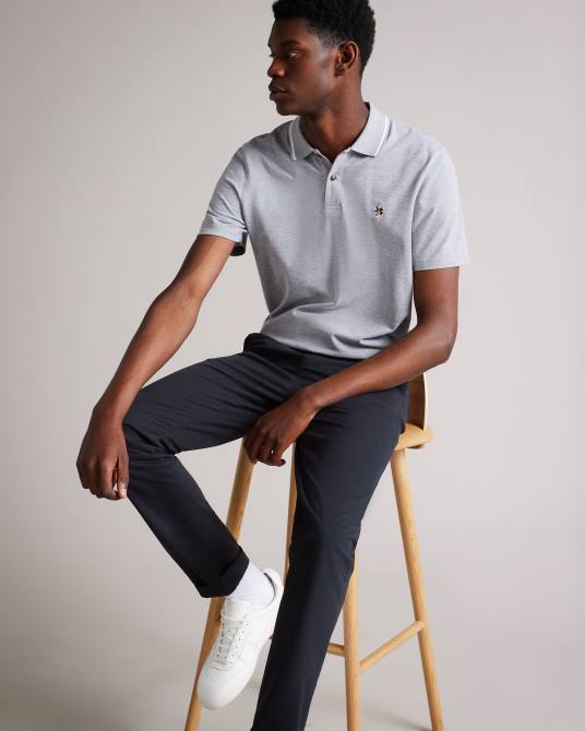 Ted Baker hombres 2ZFP1342 ropa chinos slim genay dk-azul marino