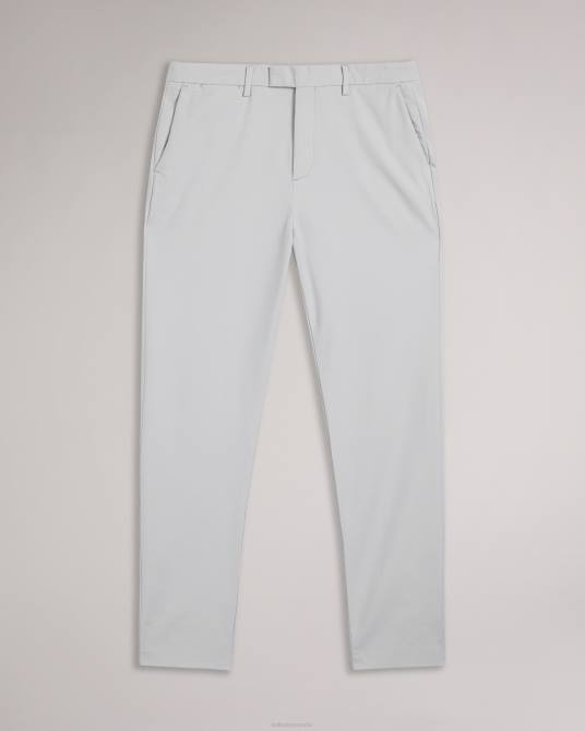 Ted Baker hombres 2ZFP1382 ropa Chinos elegantes de corte slim Lenard Irvine gris claro
