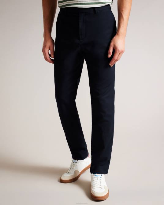 Ted Baker hombres 2ZFP1383 ropa Chinos elegantes de corte slim Lenard Irvine Armada