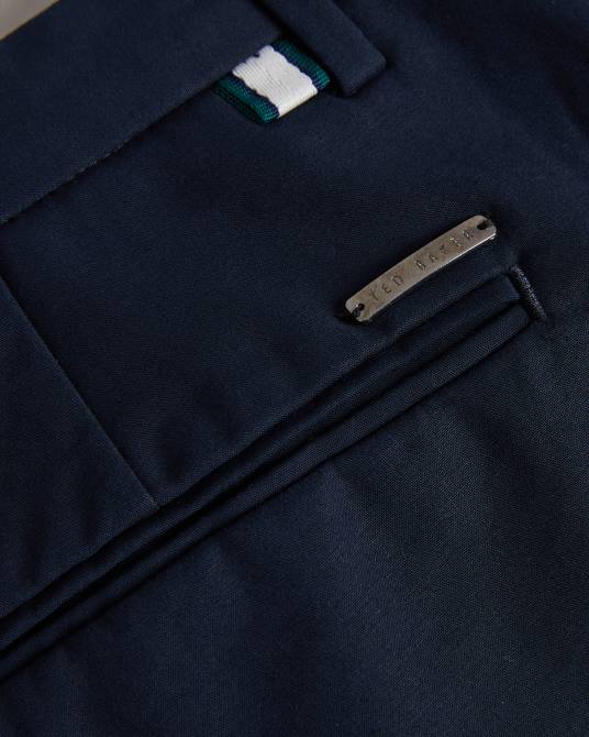 Ted Baker hombres 2ZFP1383 ropa Chinos elegantes de corte slim Lenard Irvine Armada