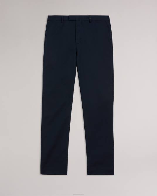 Ted Baker hombres 2ZFP1383 ropa Chinos elegantes de corte slim Lenard Irvine Armada