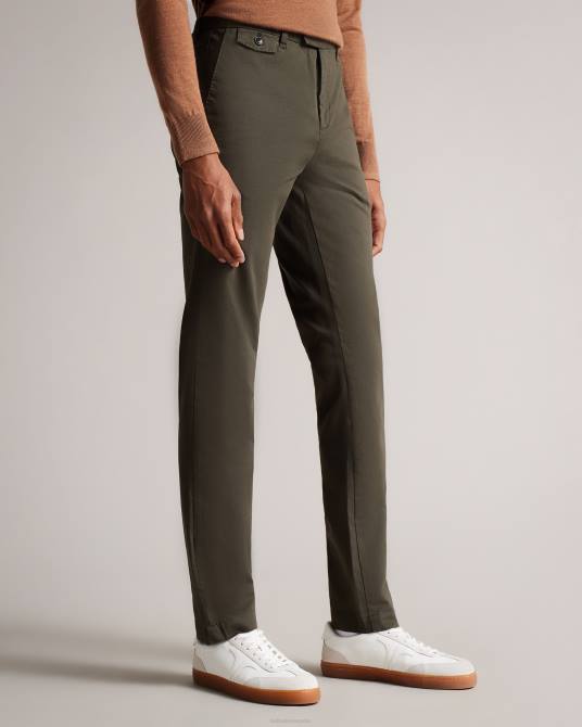 Ted Baker hombres 2ZFP1401 ropa chinos slim genay caqui