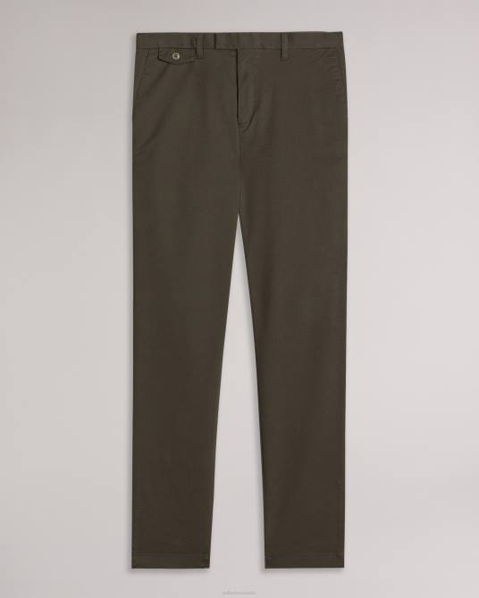 Ted Baker hombres 2ZFP1401 ropa chinos slim genay caqui
