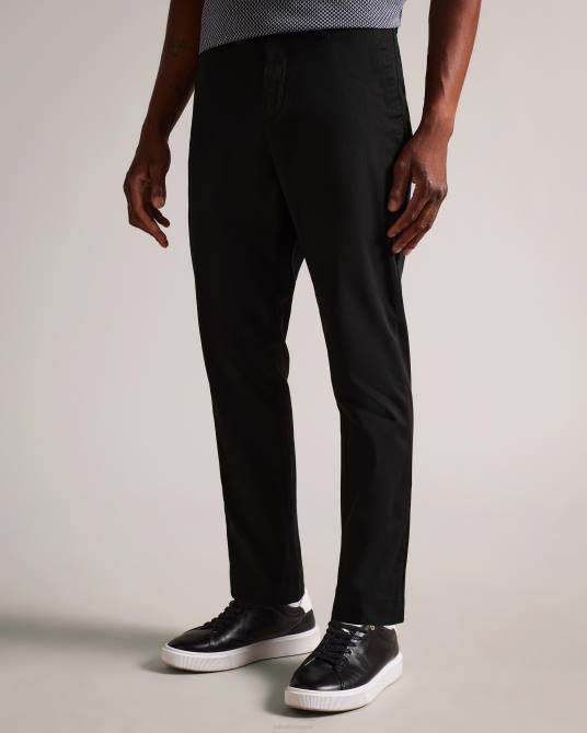 Ted Baker hombres 2ZFP1445 ropa pantalones chinos informales relajados genbee negro