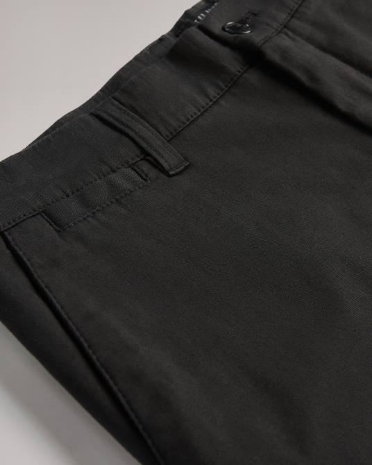 Ted Baker hombres 2ZFP1445 ropa pantalones chinos informales relajados genbee negro