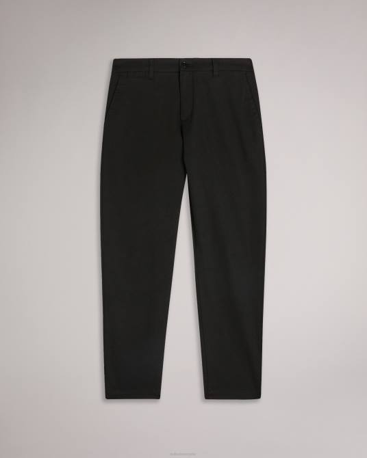 Ted Baker hombres 2ZFP1445 ropa pantalones chinos informales relajados genbee negro