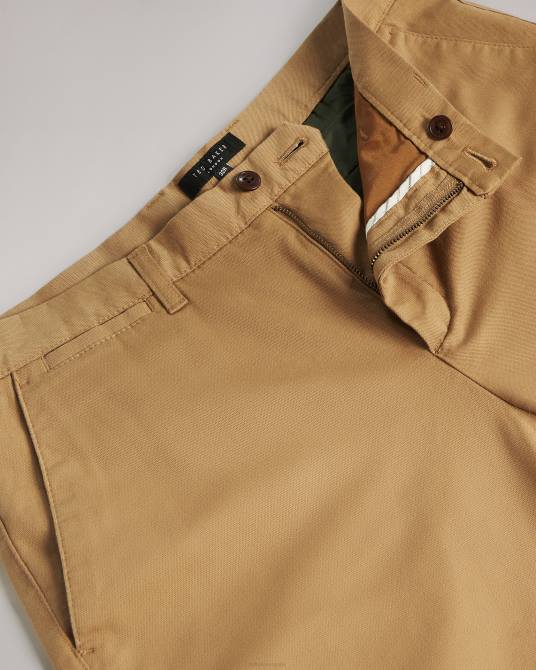 Ted Baker hombres 2ZFP1448 ropa pantalones chinos informales relajados genbee natural