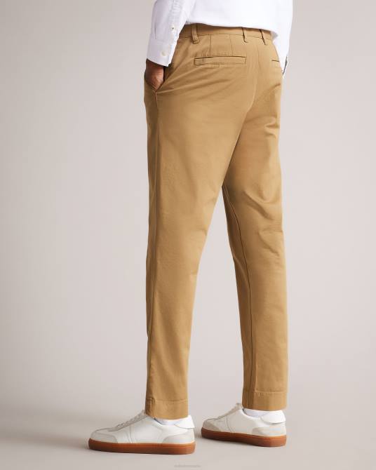 Ted Baker hombres 2ZFP1448 ropa pantalones chinos informales relajados genbee natural