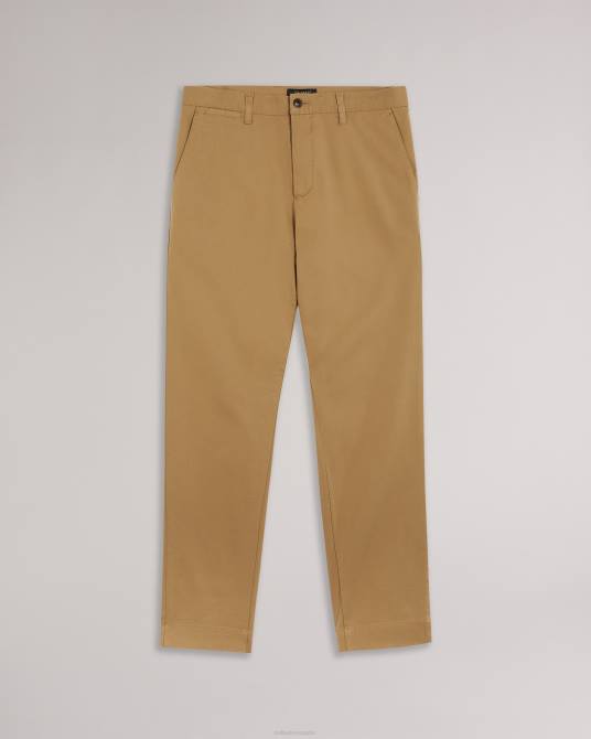 Ted Baker hombres 2ZFP1448 ropa pantalones chinos informales relajados genbee natural