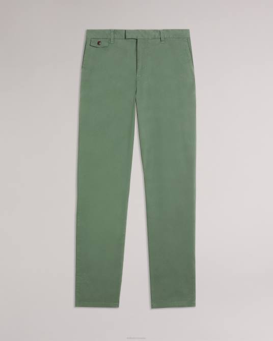 Ted Baker hombres 2ZFP1575 ropa chinos slim genay aceituna