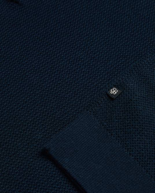 Ted Baker hombres 2ZFP1245 ropa Polo de punto de corte regular y manga corta imago Armada