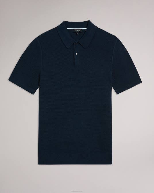 Ted Baker hombres 2ZFP1245 ropa Polo de punto de corte regular y manga corta imago Armada