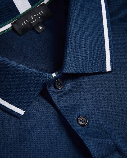 Ted Baker hombres 2ZFP1274 ropa polo de manga corta allard Azul marino