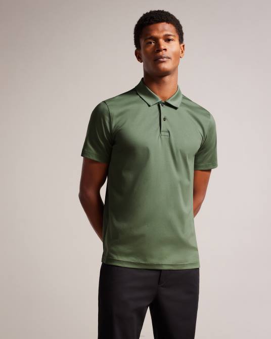 Ted Baker hombres 2ZFP1310 ropa polo de manga corta y corte slim zeiter caqui