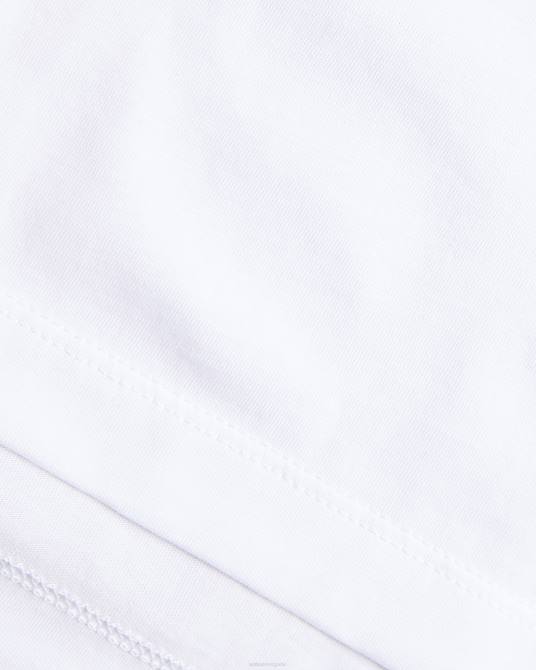 Ted Baker hombres 2ZFP1314 ropa Camiseta lisa de corte regular y manga corta de Tywinn blanco