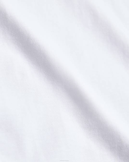 Ted Baker hombres 2ZFP1314 ropa Camiseta lisa de corte regular y manga corta de Tywinn blanco