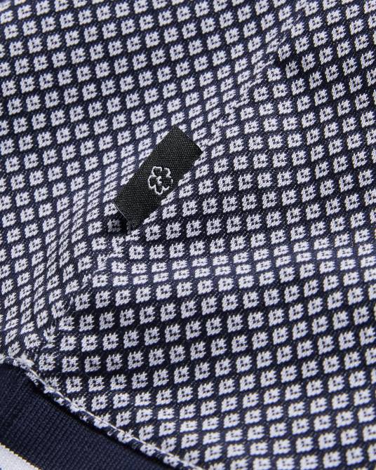 Ted Baker hombres 2ZFP1322 ropa polo affric de manga corta con textura geo regular Armada