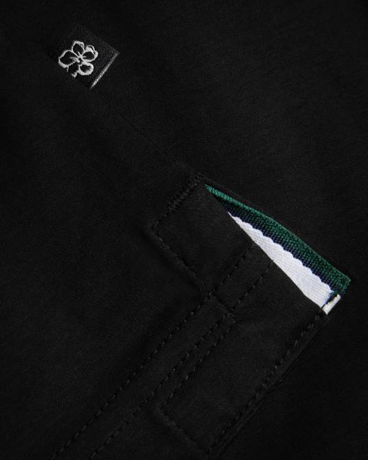 Ted Baker hombres 2ZFP1329 ropa polo de manga corta y corte slim zeiter negro