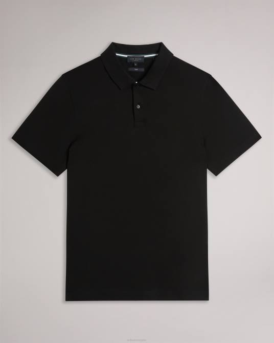 Ted Baker hombres 2ZFP1329 ropa polo de manga corta y corte slim zeiter negro