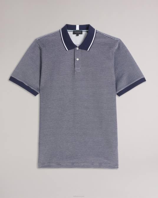Ted Baker hombres 2ZFP1341 ropa polo de manga corta a rayas ellerby Armada