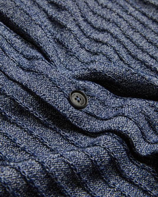 Ted Baker hombres 2ZFP1357 ropa polo de punto de manga corta a prueba de agua Armada