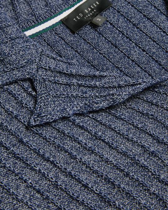 Ted Baker hombres 2ZFP1357 ropa polo de punto de manga corta a prueba de agua Armada