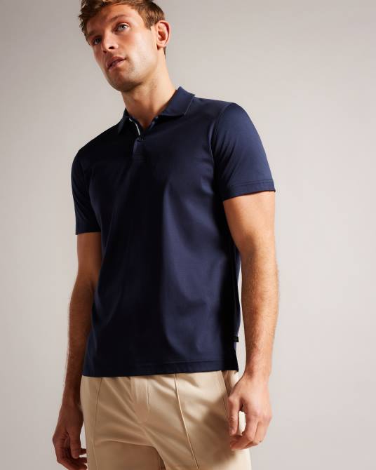 Ted Baker hombres 2ZFP1358 ropa polo de manga corta y corte slim zeiter Armada