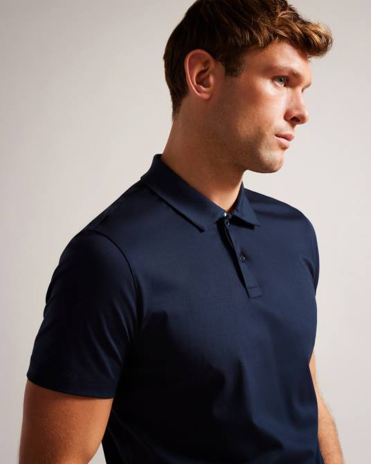 Ted Baker hombres 2ZFP1358 ropa polo de manga corta y corte slim zeiter Armada