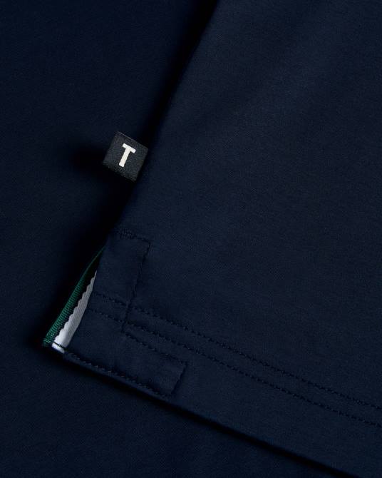 Ted Baker hombres 2ZFP1358 ropa polo de manga corta y corte slim zeiter Armada