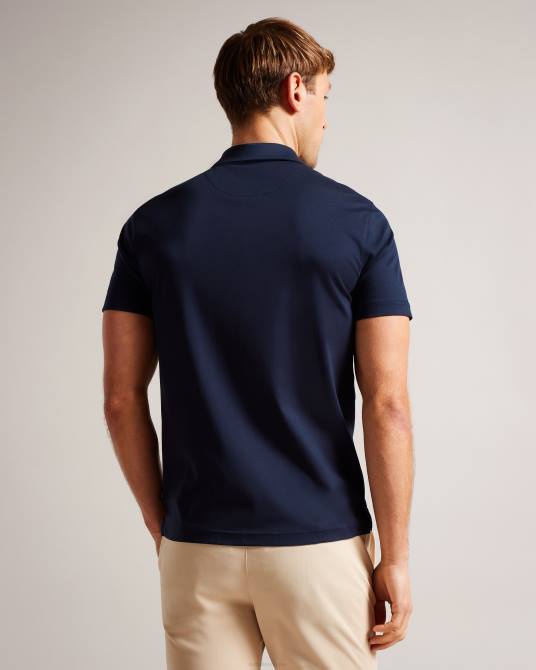 Ted Baker hombres 2ZFP1358 ropa polo de manga corta y corte slim zeiter Armada