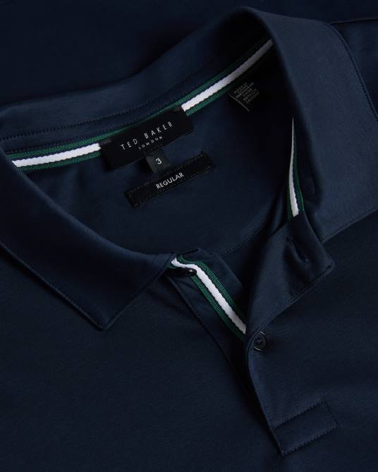 Ted Baker hombres 2ZFP1358 ropa polo de manga corta y corte slim zeiter Armada